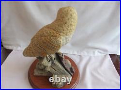 Vintage Border Fine Arts B0276 Barn Owl ON THE LOOKOUT 24x19cm 1974 grams 1998