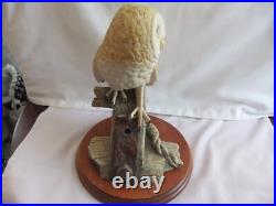 Vintage Border Fine Arts B0276 Barn Owl ON THE LOOKOUT 24x19cm 1974 grams 1998
