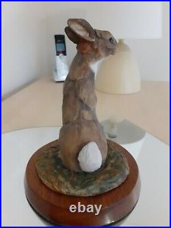 Vintage Border Fine Arts Baby Rabbit Signed Sculpture Limited Edition