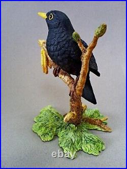 Vintage Border Fine Arts Blackbird Handmade In Scotland Rb32/david Walton 1992