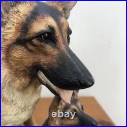 Vintage Border Fine Arts German shepherd and her pups Large Figure On Plinth