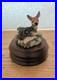 Vintage-Border-Fine-Arts-Morning-Mist-Roe-Deer-Fawn-Figurine-Model-SRE5-1994-VGC-01-em