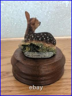 Vintage Border Fine Arts Morning Mist Roe Deer Fawn Figurine Model SRE5 1994 VGC