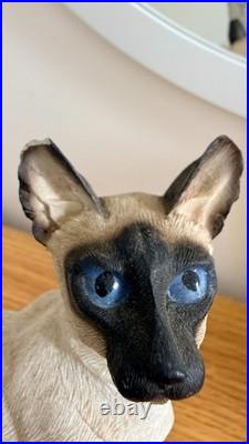 Vintage Cat Figurine Collection Border Fine Arts, Leonardo Siamese & Tabby