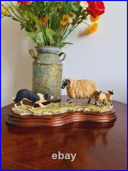 Vintage Sculpture Blackfaced In Scotland Signed