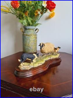 Vintage Sculpture Blackfaced In Scotland Signed