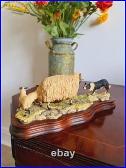 Vintage Sculpture Blackfaced In Scotland Signed