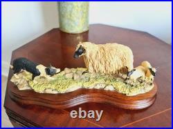 Vintage Sculpture Blackfaced In Scotland Signed