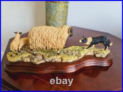 Vintage Sculpture Blackfaced In Scotland Signed