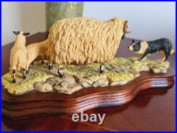 Vintage Sculpture Blackfaced In Scotland Signed