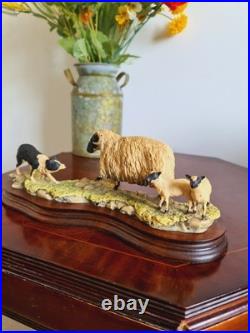 Vintage Sculpture Blackfaced In Scotland Signed