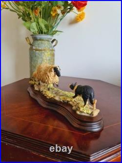Vintage Sculpture Blackfaced In Scotland Signed