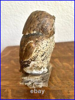 Vintage Tawny Owl Figurine By Victor Hayton Handmade Scotland Border Fine Arts
