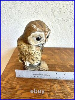 Vintage Tawny Owl Figurine By Victor Hayton Handmade Scotland Border Fine Arts