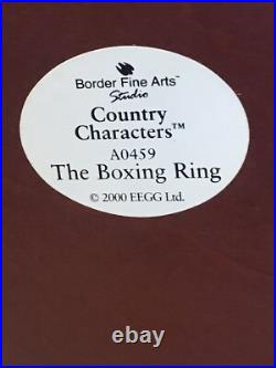 Vintage Very Beautiful Border Fine Arts The Boxing Ring 20x18cm Ornament