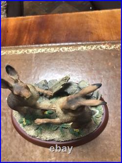 Vintage Very Beautiful Border Fine Arts The Boxing Ring 20x18cm Ornament