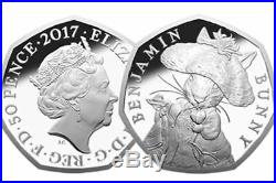 WORLD RAREST Benjamin Bunny 50 p Coin -2017