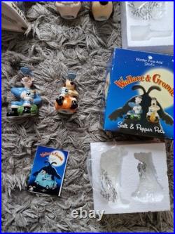 Wallace & Gromit BORDER FINE ARTS Toast rack, Salt & pep, egg cups, Bank? Rare