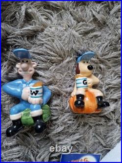 Wallace & Gromit BORDER FINE ARTS Toast rack, Salt & pep, egg cups, Bank? Rare