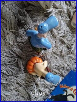 Wallace & Gromit BORDER FINE ARTS Toast rack, Salt & pep, egg cups, Bank? Rare