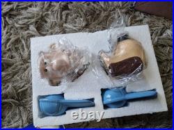 Wallace & Gromit BORDER FINE ARTS Toast rack, Salt & pep, egg cups, Bank? Rare