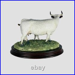 White Park Cow and Calf Border Fine Arts Cattle Model Limited Edition