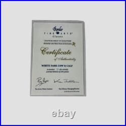 White Park Cow and Calf Border Fine Arts Cattle Model Limited Edition