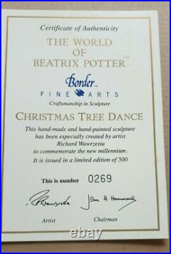 World of Beatrix Potter! Border Fine Arts! Christmas Tree Dance sculpture! MINT
