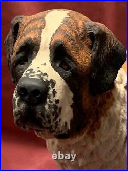 YES 1ST 1 MADE No 1 of 500 LTD ED BFA BORDER FINE ARTS SAINT BERNARD DOG FIGURE